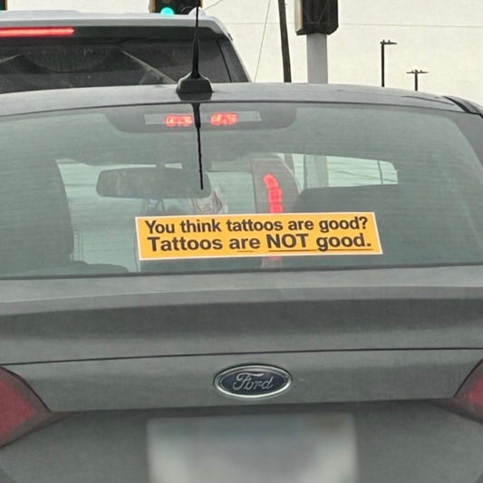 Tattoos Bumper Sticker