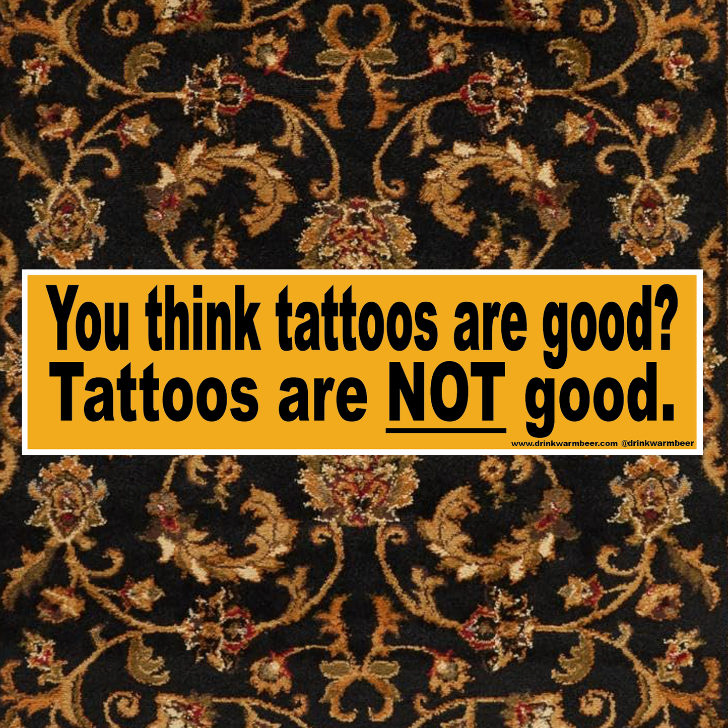 Tattoos Bumper Sticker