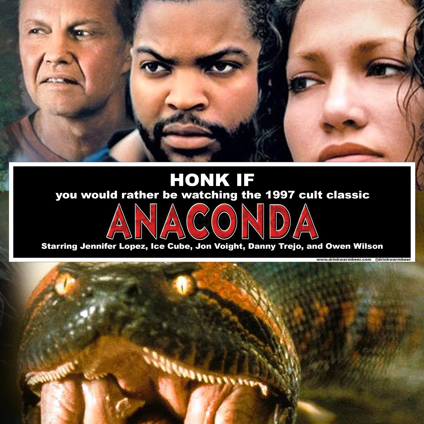 Anaconda Bumper Sticker