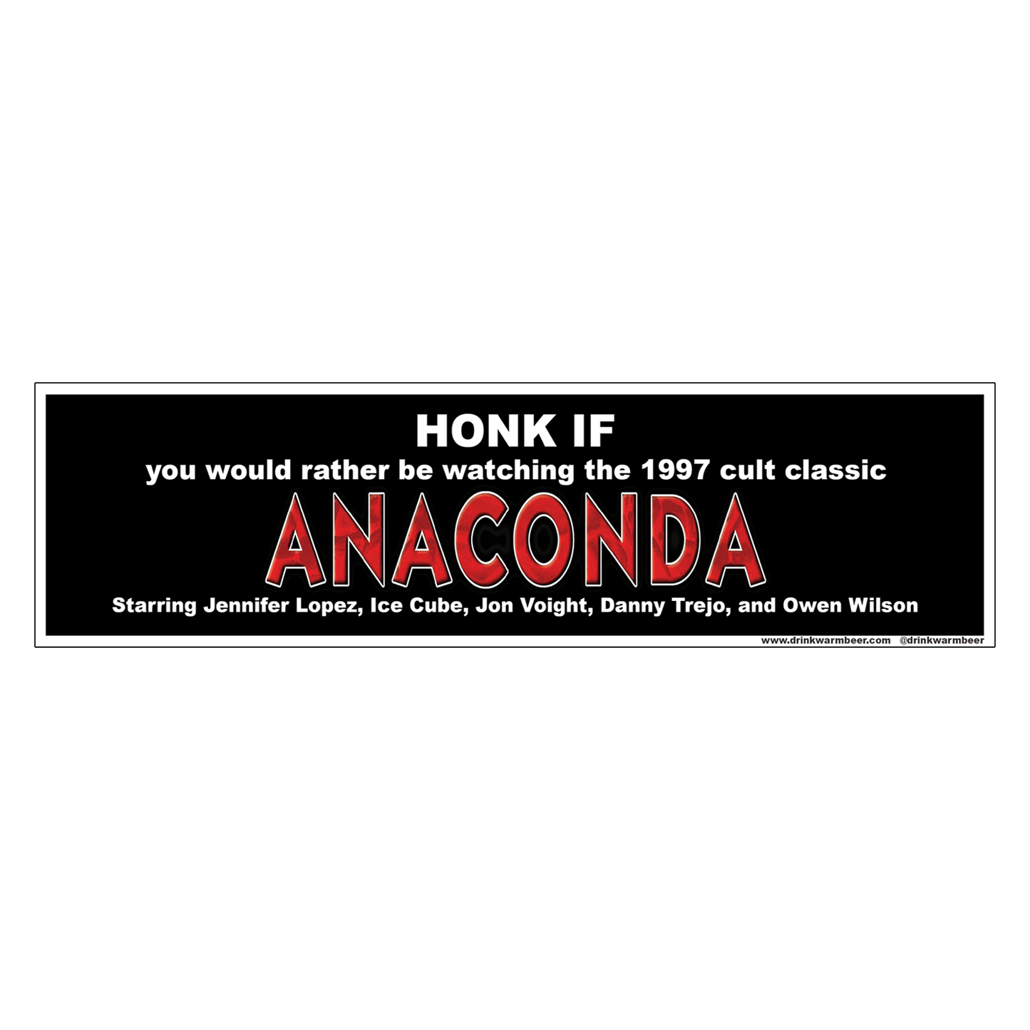 Anaconda Bumper Sticker