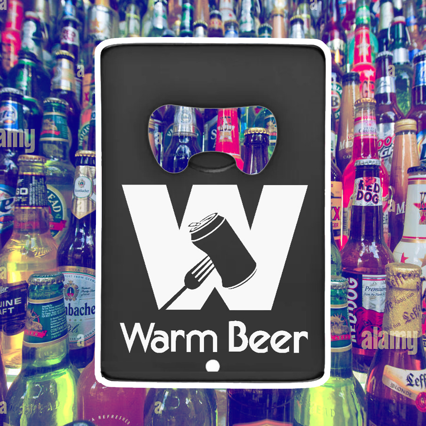 Black Credit Card Bottle Opener