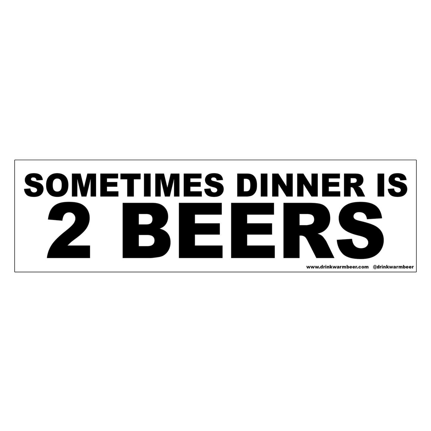 Dinner Bumper Sticker