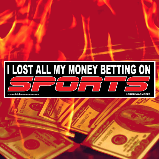 Lost All My Money Bumper Sticker