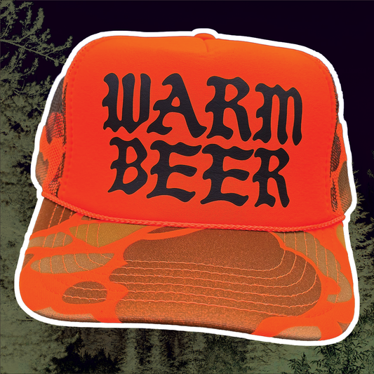 WB Basic Orange Camo Trucker Hat