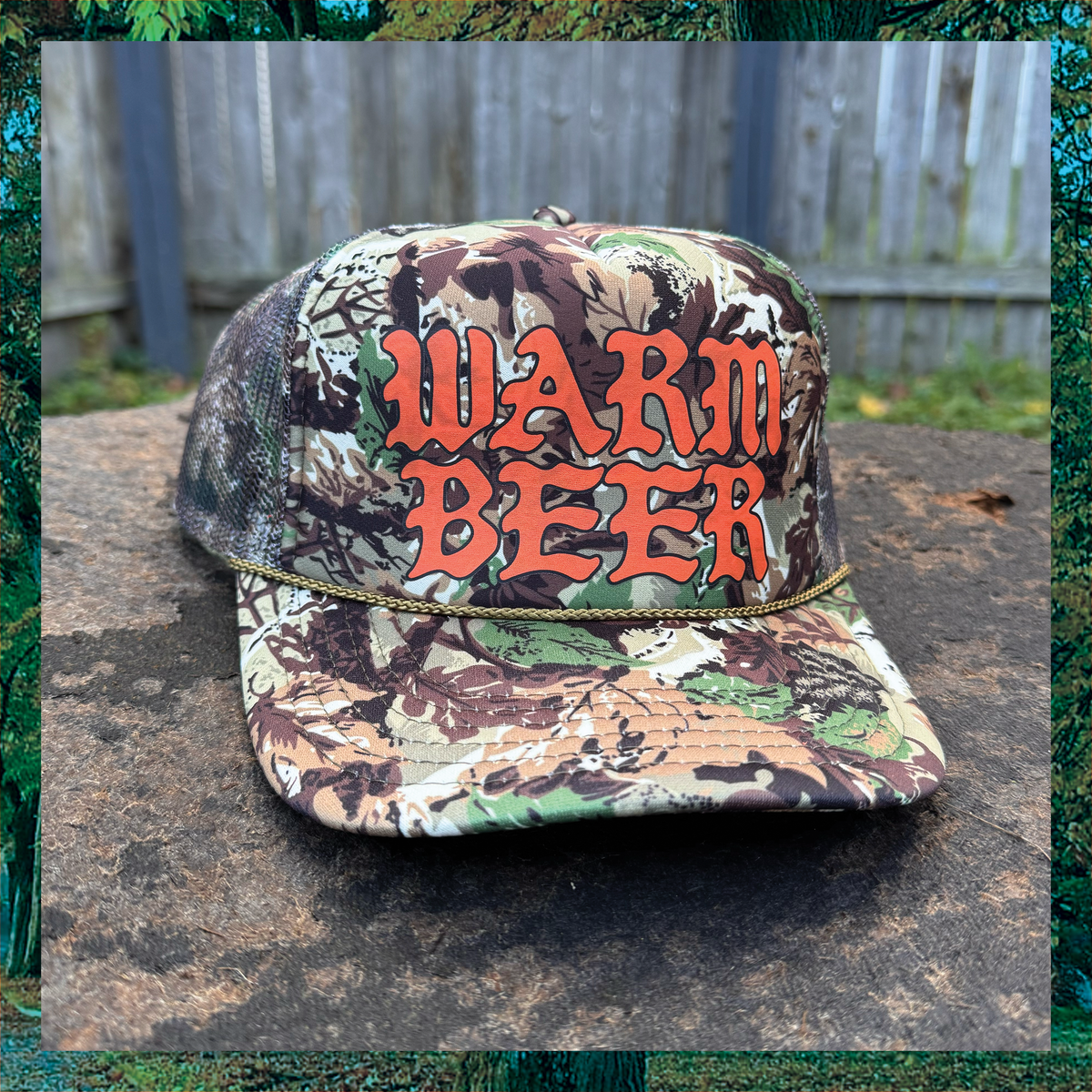 WB Basic Leafy Camo Trucker Hat
