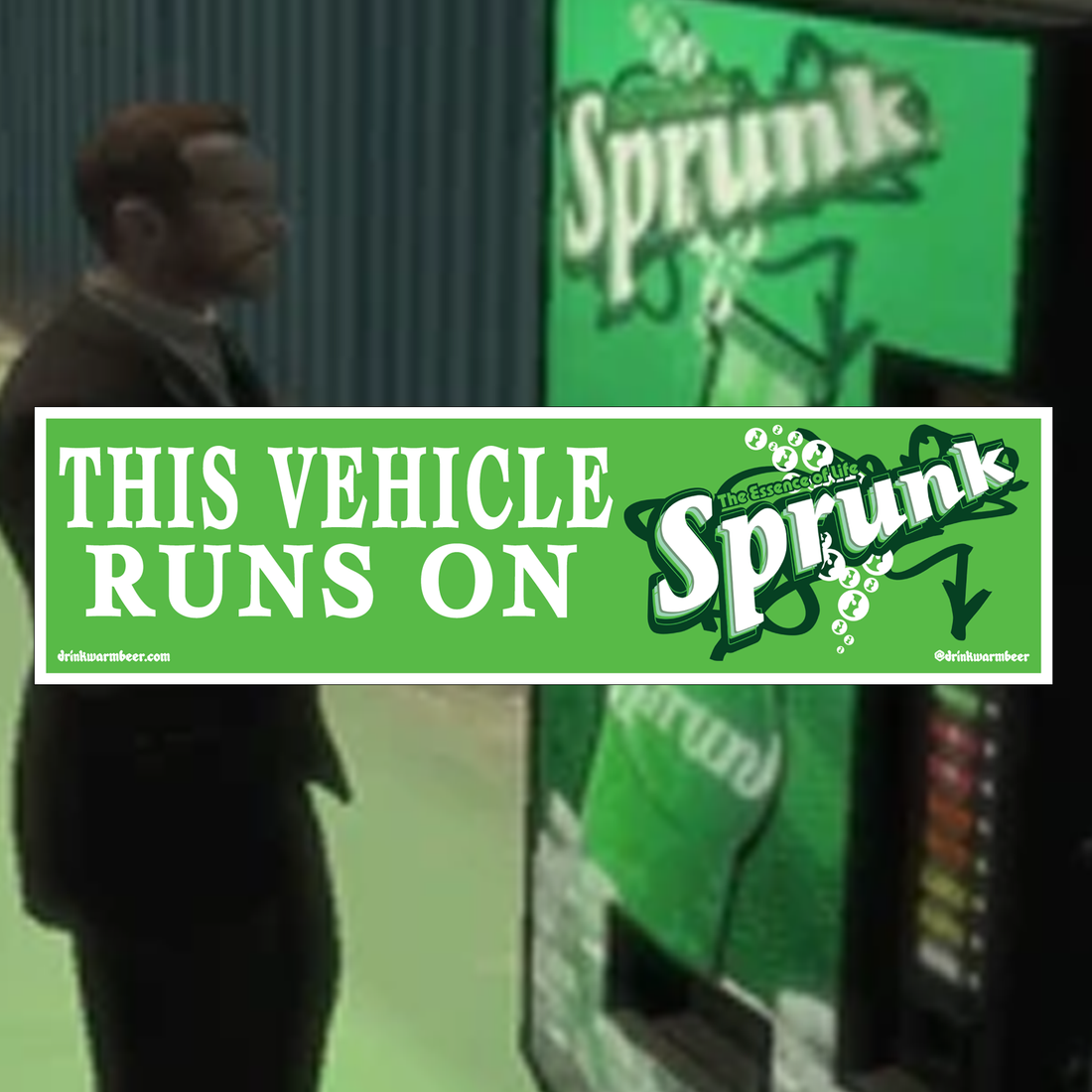 Sprunk Bumper Sticker – Warm Beer