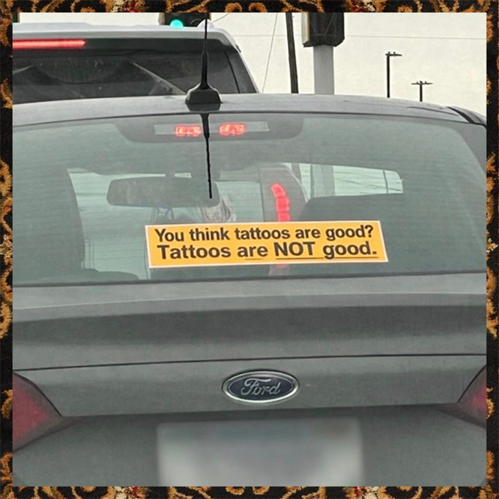 Tattoos Bumper Sticker